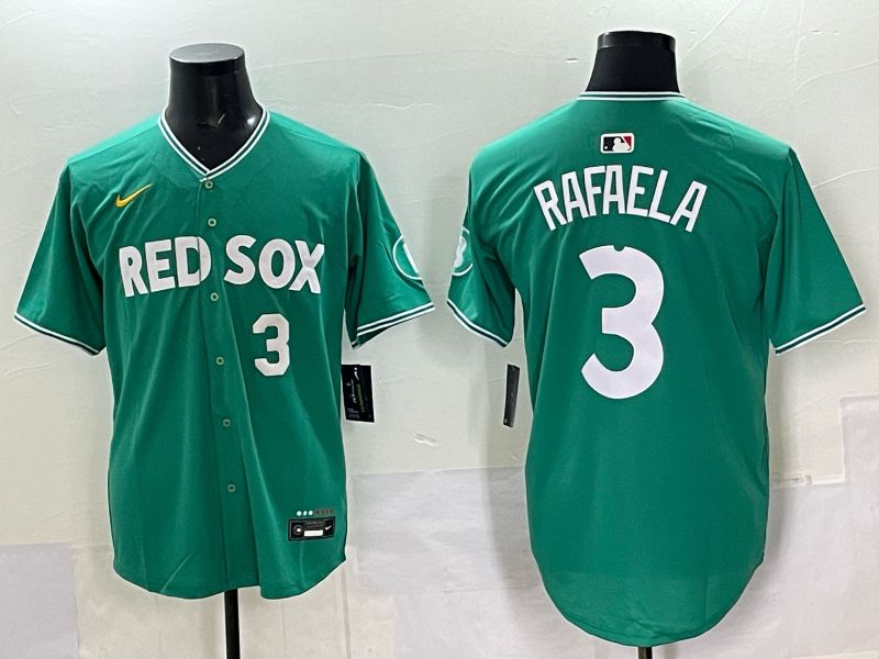 Men 2025 Boston Red Sox #3 Rafaela Drak Green Joint Name Nike MLB Jersey 032